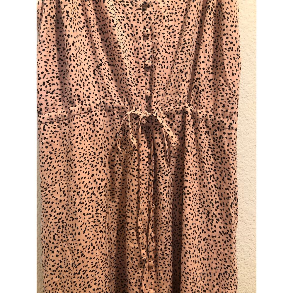 Rails Frida Rose Spotted Button Front High Low Mi… - image 6